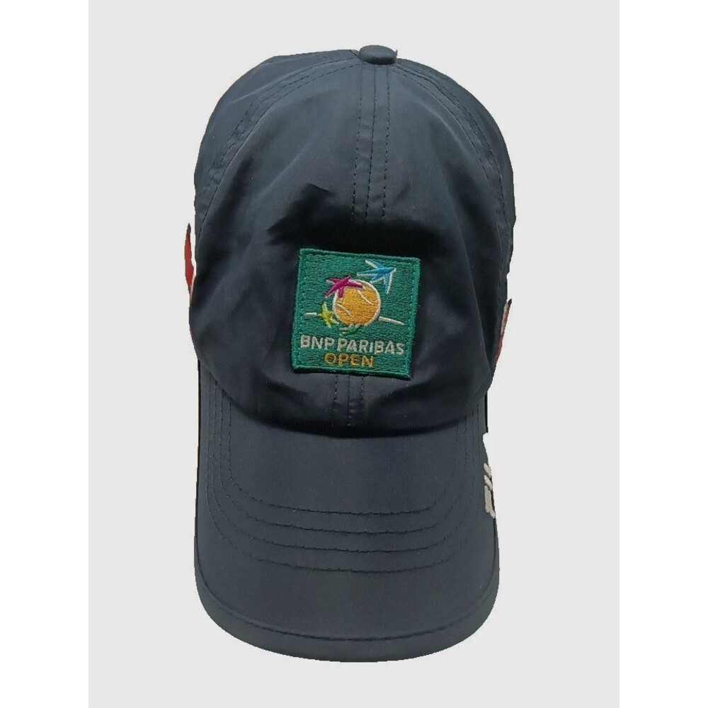 BNP PARIBAS OPEN FILA Unisex Navy Tennis Hat Cap OSFM Side Stripes